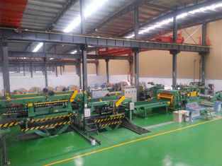 Electric Control Cut To Length Line With PLC Contolled 28 Tons