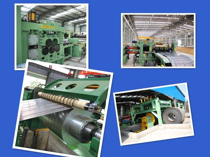 Metal Slitting Machine , Steel Coil Slitting Machine PLC Controlled