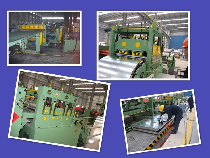 Electric Control Cut To Length Line With PLC Contolled 28 Tons