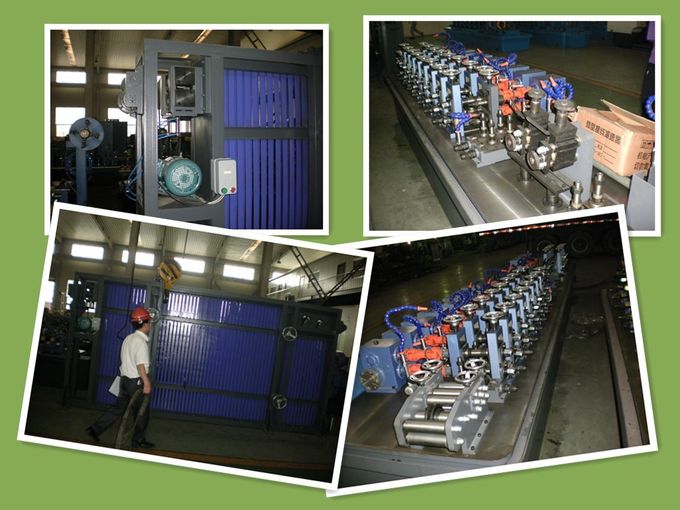 Galvanzied Steel Pipe Making Machine , Tube Forming Machine Cage