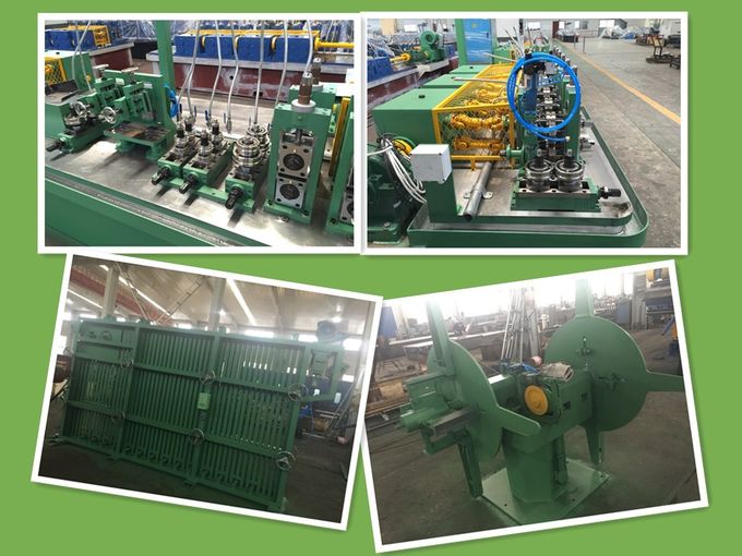 ASTM Standard Precision Steel Pipe Machine , Welded Tube Mill For Rectangular Pipe