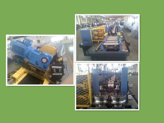 EMT Pipe Roll Forming Machine , Steel Rectangular Pipe Mills